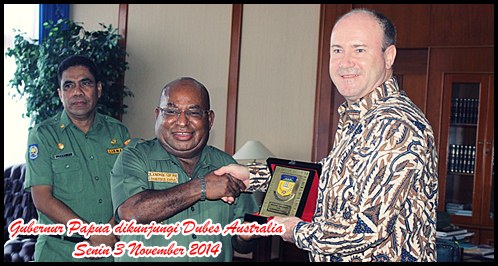 Gubernur Papua di Kunjungi Dubes Australia 