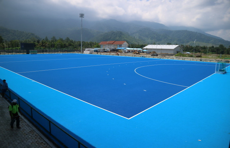 Progres Venue Hoki dan Kriket Capai 99,42 Persen