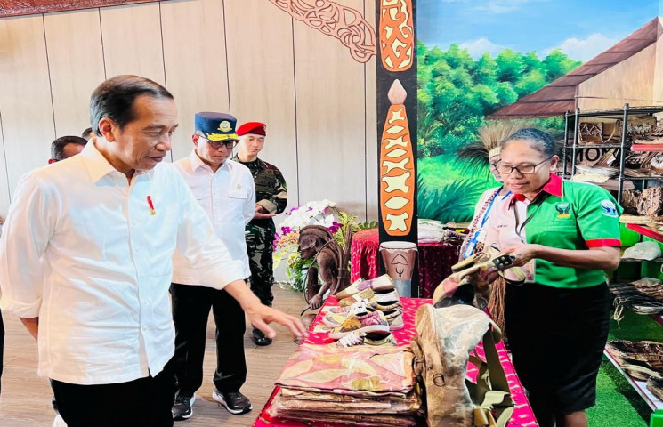 Tiba di Asmat, Presiden Resmikan Pengembangan Bandara Ewer