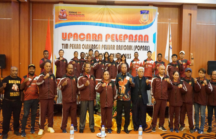 Kontingen Popnas Papua Resmi Dilepas