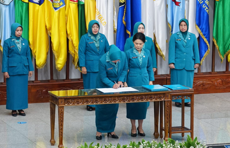 Linda Onibala Resmi Pimpin Ketua PKK Provinsi Papua