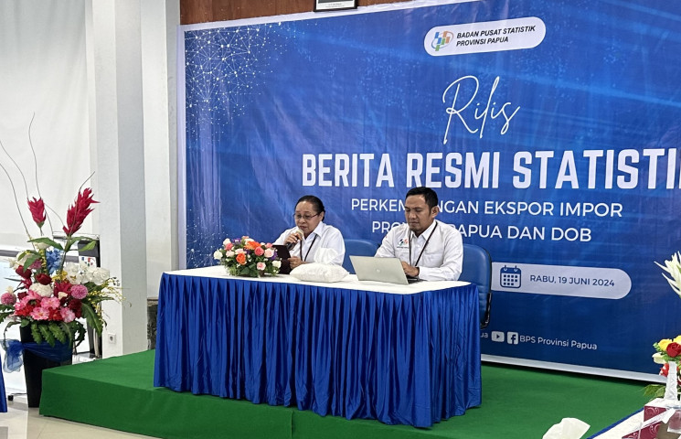 BPS Papua : Nilai Ekspor Mei 2024 Naik 89,12 Persen