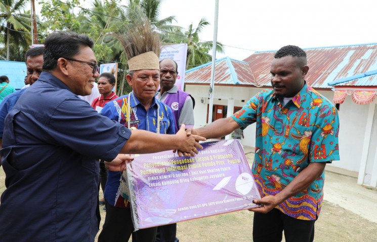 Diskominfo Papua Sediakan Jaringan Internet Gratis di Kampung Bring