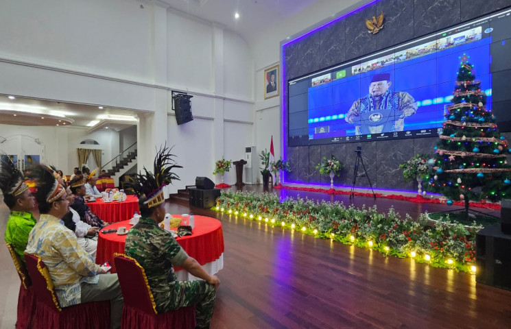 Perayaan Natal Nasional di Gelora Bung Karno, Pemprov Papua Hadir Secara Daring