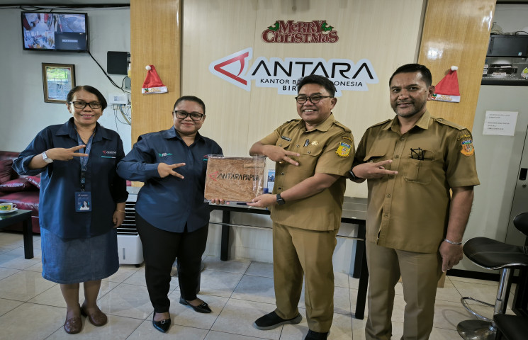 Kunjungi Antara, Kadis Kominfo Ajak Media Bersinergi Bangun Papua