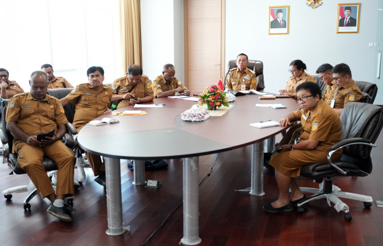 Pj Gubernur Papua Ikuti Sosialisasi Nota Kesepahaman Pengawasan Perizinan Daerah