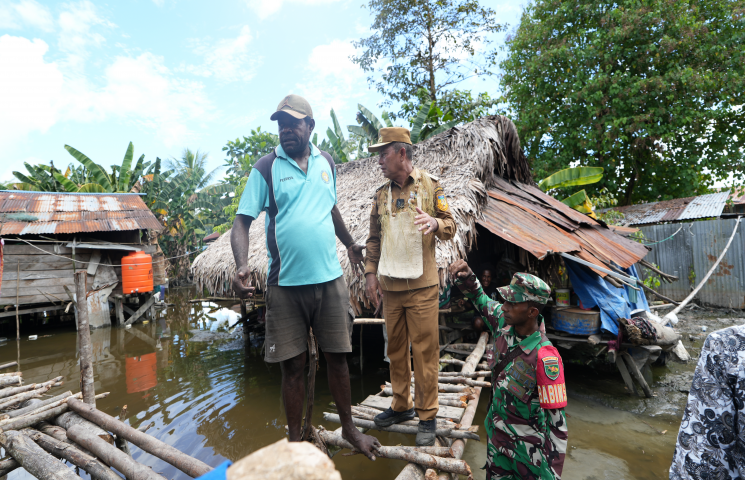 Pendataan Rumah Terdampak Banjir Mamberamo Raya Masih Berlangsung