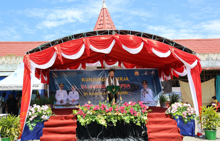 Pj Gubernur Papua Ajak Pedagang dan Warga Ramaikan TPS pada 6 Agustus