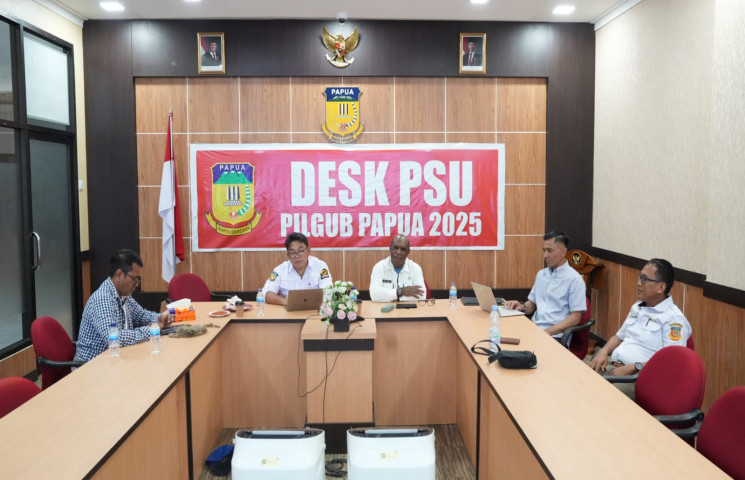 Pasca Pencoblosan, Desk Pilkada Pemprov Papua Pantau Proses Rekapitulasi Suara PSU Gubernur dan Wakil Gubernur 2025