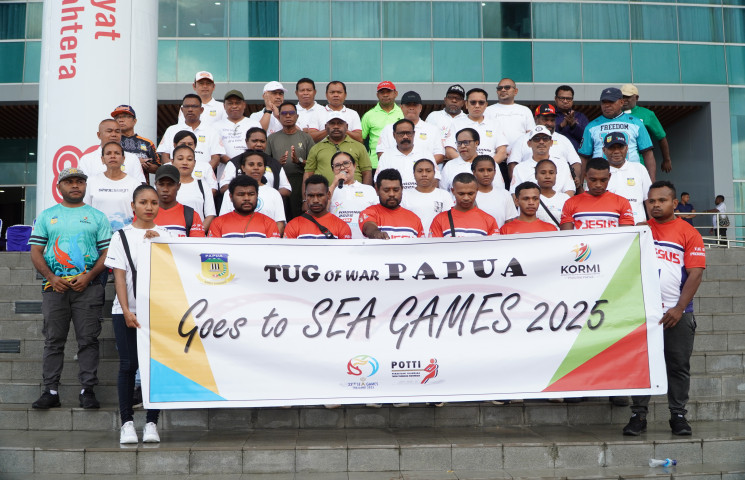 Pemprov Papua Dukung Penuh Atlet Tarik Tambang ke Sea Games 2025