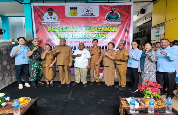 Gubernur Fakhiri Resmikan Unit Hemodialisa RSUD Abepura, Tekankan Pencegahan Penyakit Ginjal