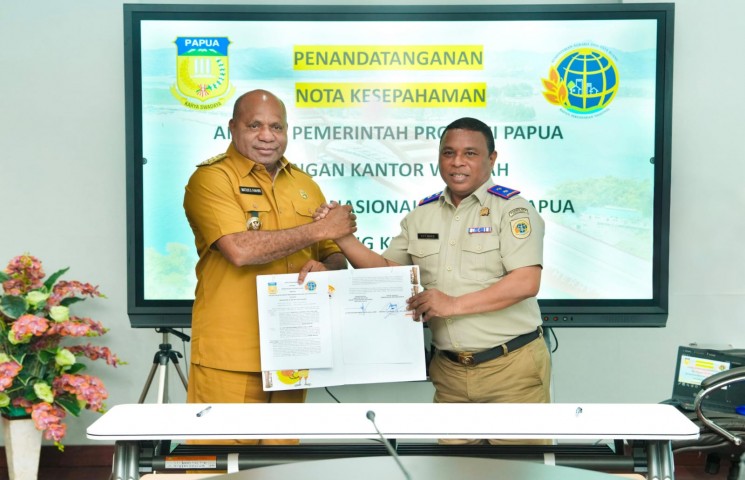Pemprov Papua dan BPN Teken MoU Percepat Sertifikasi Aset dan Tanah Masyarakat