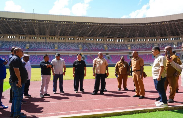 Pemprov Papua Lakukan Pendataan dan Pembenahan Fasilitas Stadion Lukas Enembe