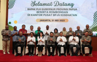 Audensi Plh. Gubernur Papua Dengan Jajaran Direksi BPJS Kesehatan Untuk Peningkatan Pelayanan Kesehatan Bagi Masyarakat Papua