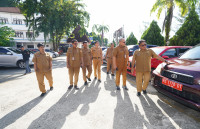 Dinas Kominfo Provinsi Papua Gelar Apel Kendaraan Dinas